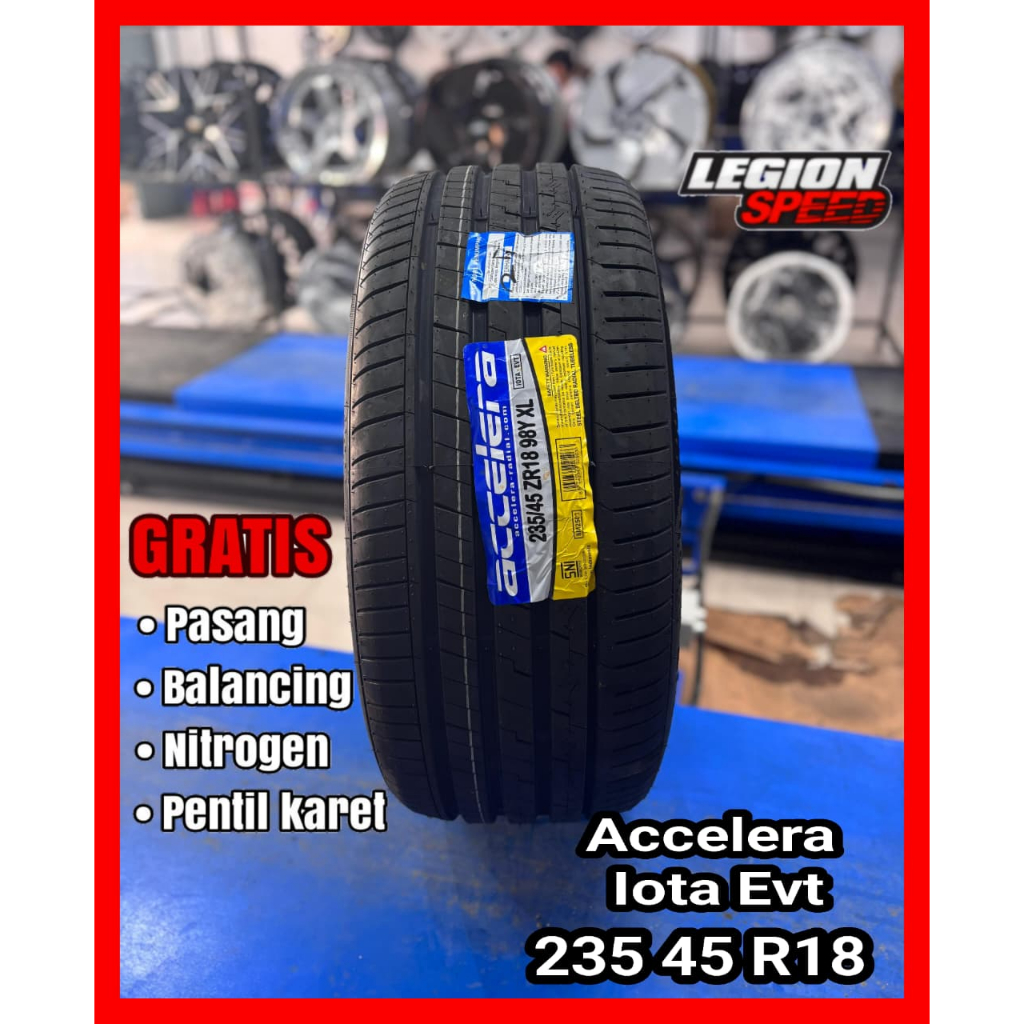 BAN MOBIL BMW MERCY CAMRY RING 18 235/45 MERK ACCELERA IOTA EVT BERKUALIAS