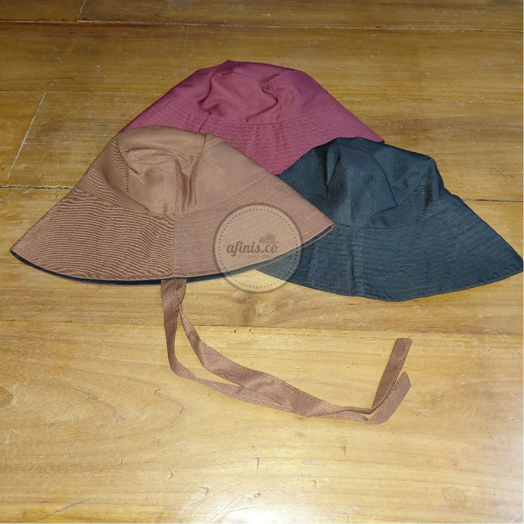Topi Rimba Bucket Hat Hijab Wanita Selebgram Topi Pantai Topi Gunung Topi Camping Wanita