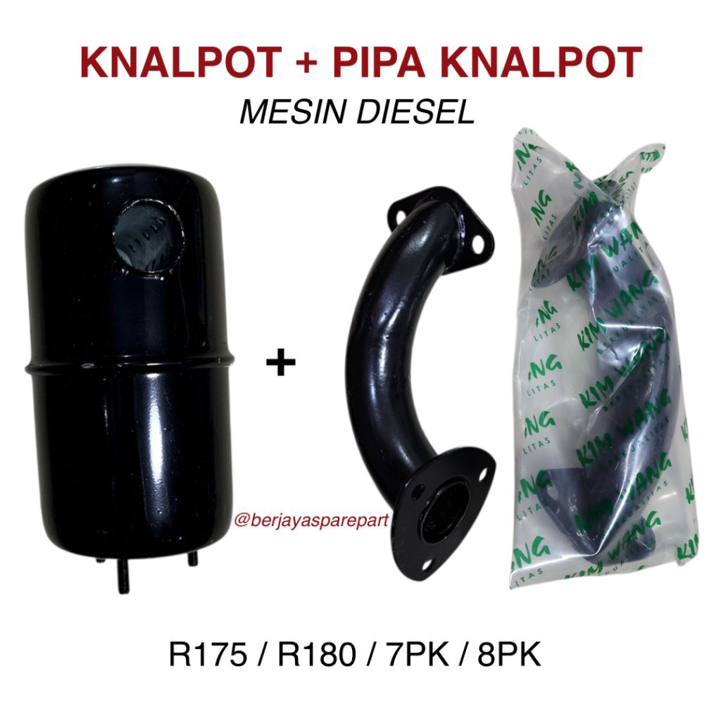 MUFFLER SILENCER R175 R180 7PK 8PK KNALPOT MESIN DONGFENG R175 R180