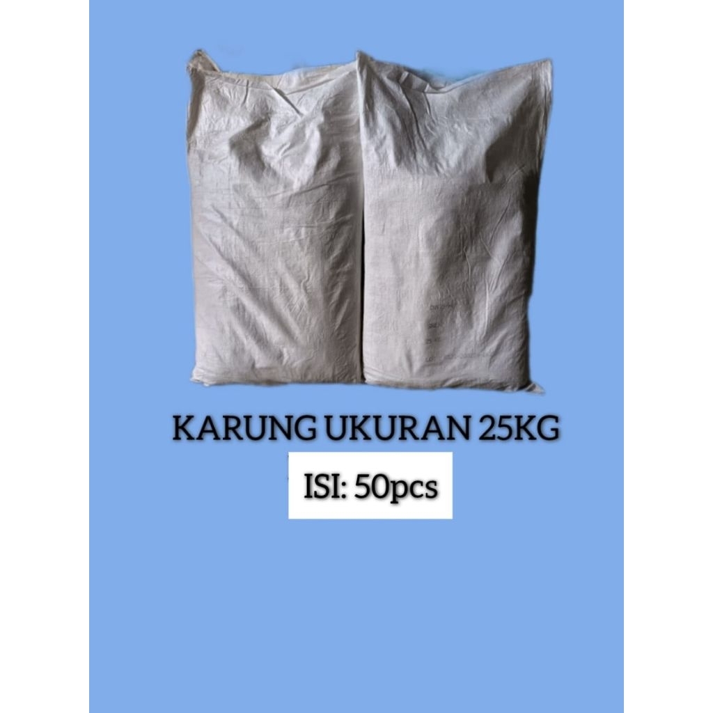 (KARUNG BEKAS, KAPASITAS 25KG) ISI:50pcs