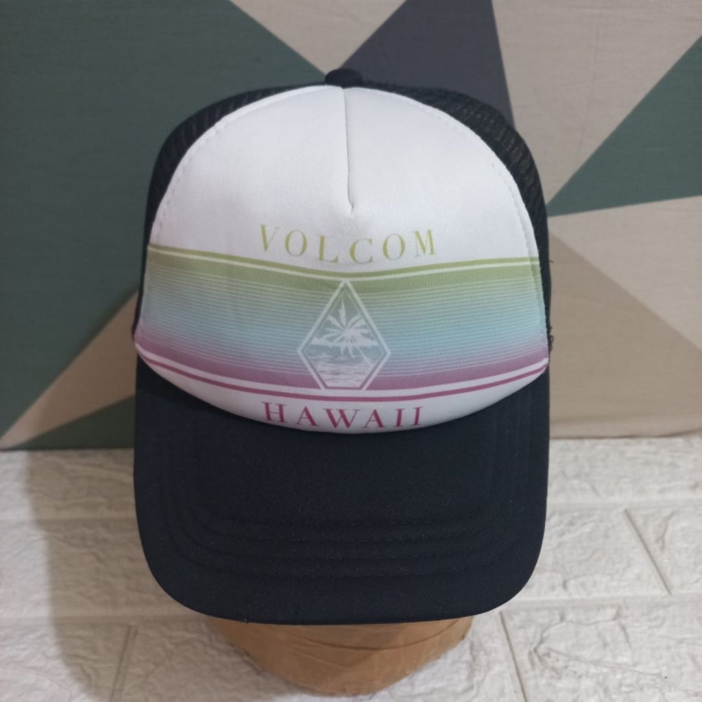 Topi Surfing Original Topi Volc0m Second Topi Jaring stok 7400