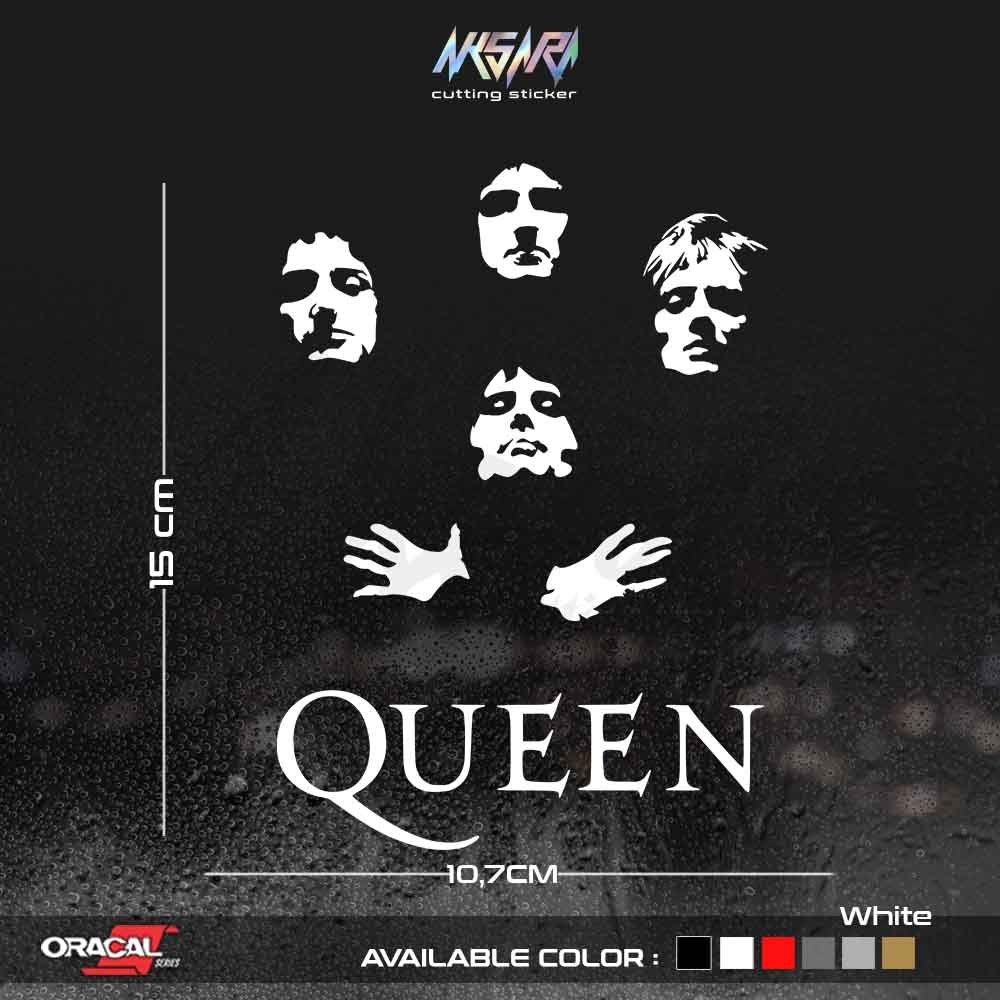 Cutting Sticker Queen Silhoutte | Stiker Cutting Siluet foto band Queen | Queen