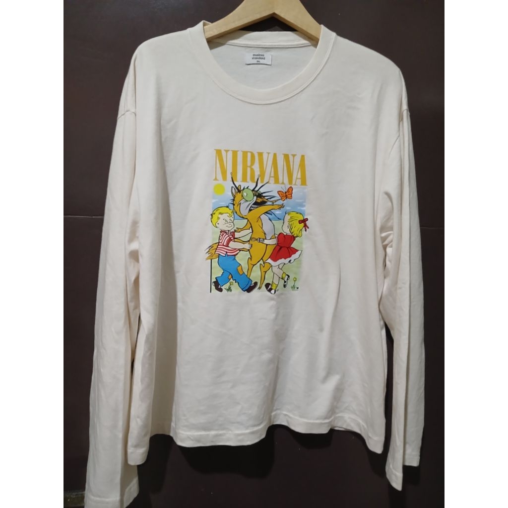 kaos tebal lengan panjang Nirvana