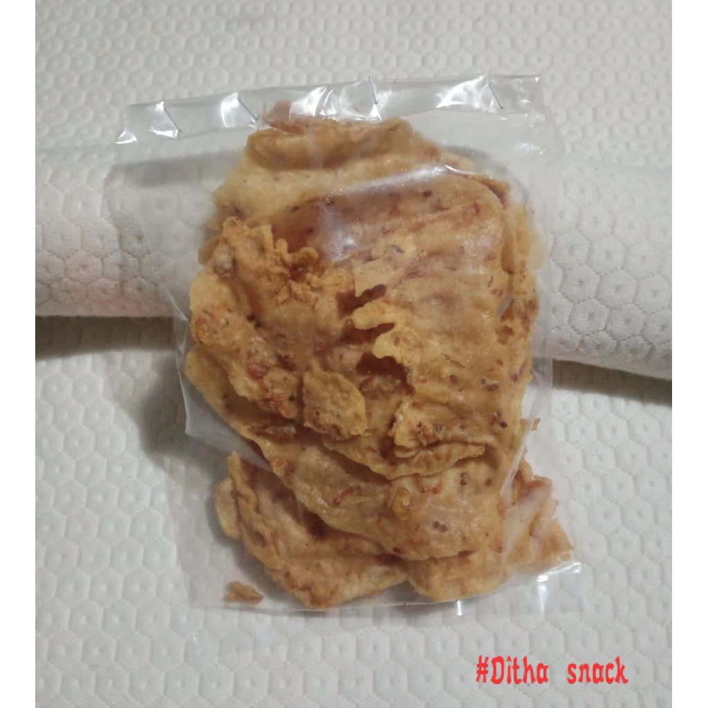 Peyek udang rebon premium kemasan 150 gram ( gurih-renyah)