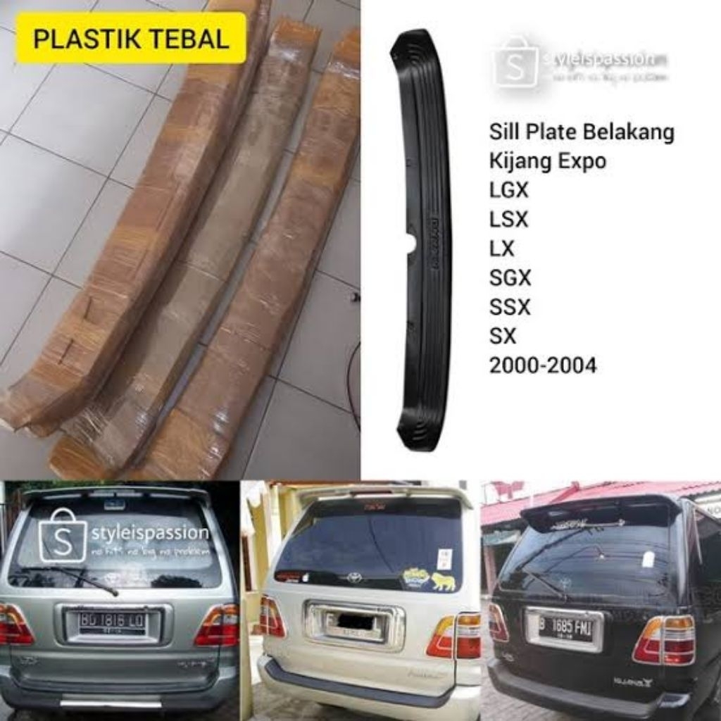 SILLPLATE BEMPER BELAKANG KIJANG KAPSUL LGX 2000-2004 GRATIS ONGKIR HADIAH