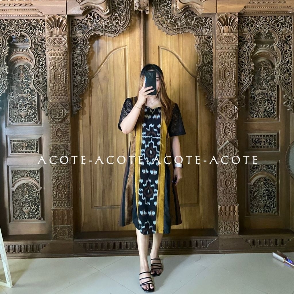 DRESS TENUN DRESS WANITA DRESS KONDANGAN DRESS PESTA WANITA TENUN TENUN JEPARA