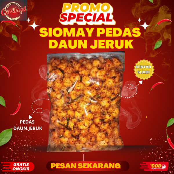 Siomay Mini Kering Pedas Daun Jeruk Gurih Renyah || Siomay Mini Super Pedas Nikmat Termurah