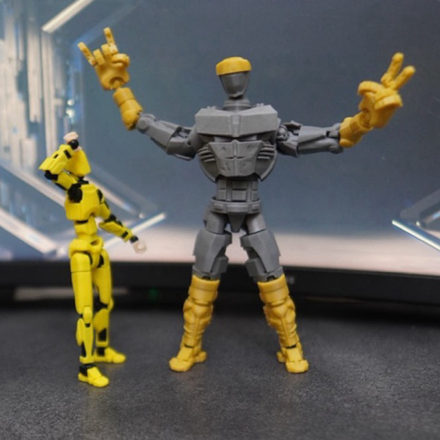 Atom real steel action figure dummy19 full artikulasi pose lengkap jari jari artikulasi