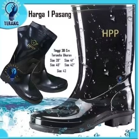 sepatu AP Boot Terra Ecco Hitam 41