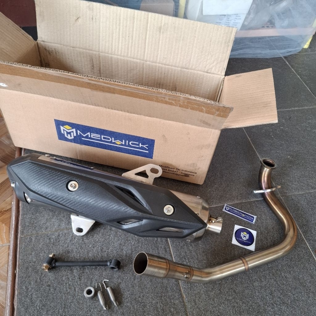 Knalpot Standart Racing Medwick Vario New Led Gen 2 125cc Second ORI Set