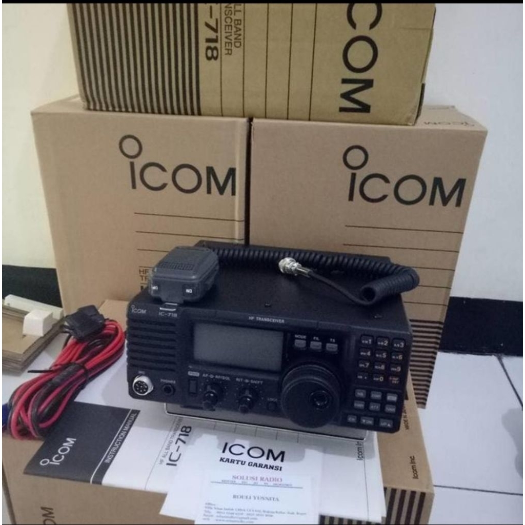 Radio Rig SSB HF ICOM IC 718 IC718 BARU ORI BERGARANSI