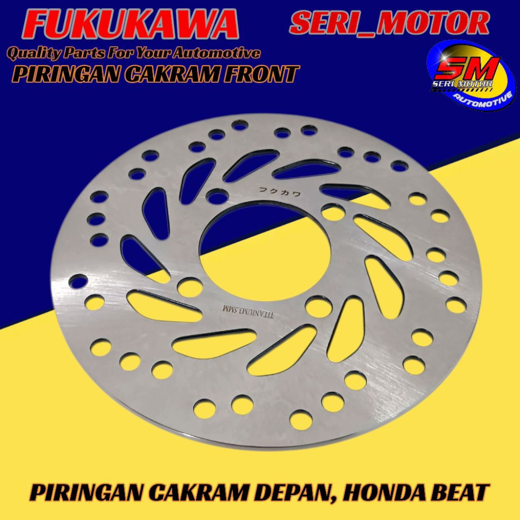 Piringan Cakram Depan Beat/Vario Karbu Fukukawa