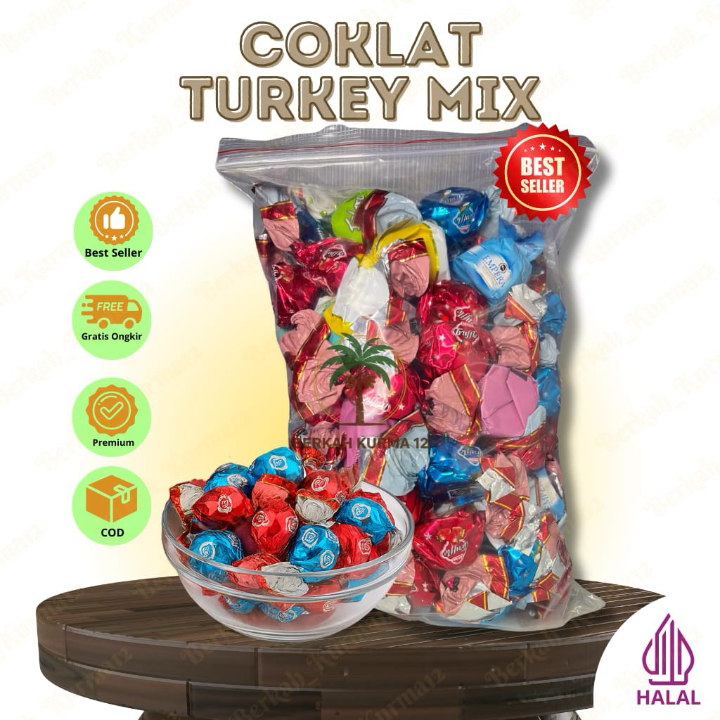 Coklat arab/coklat turkey mix varian rasa 1kg