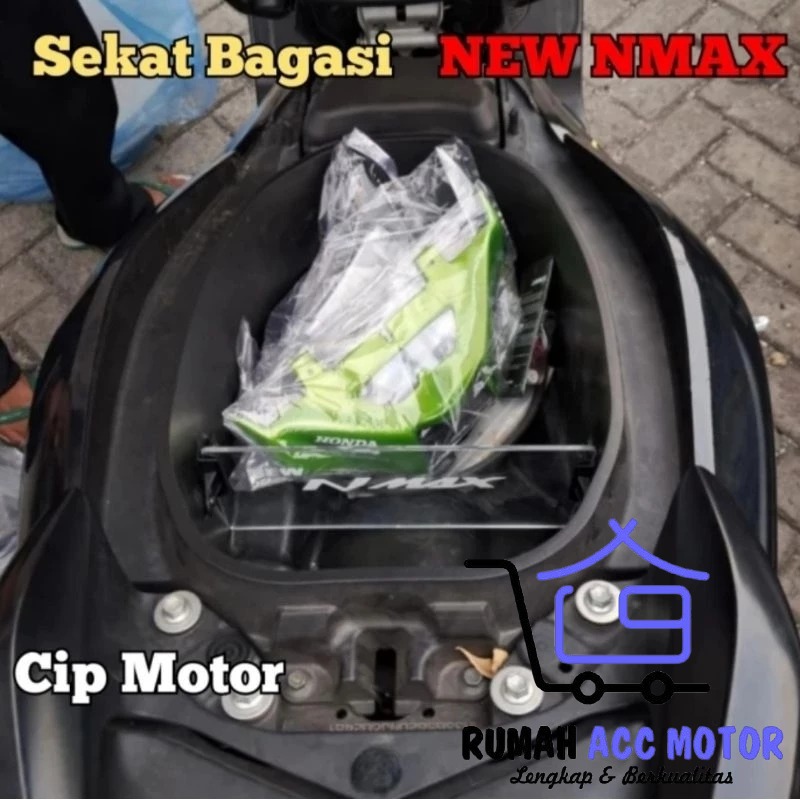 Sekat Bagasi NEW NMAX 2020 2021 2022 2023 Pemisah Bagasi Jok NEW Nmax