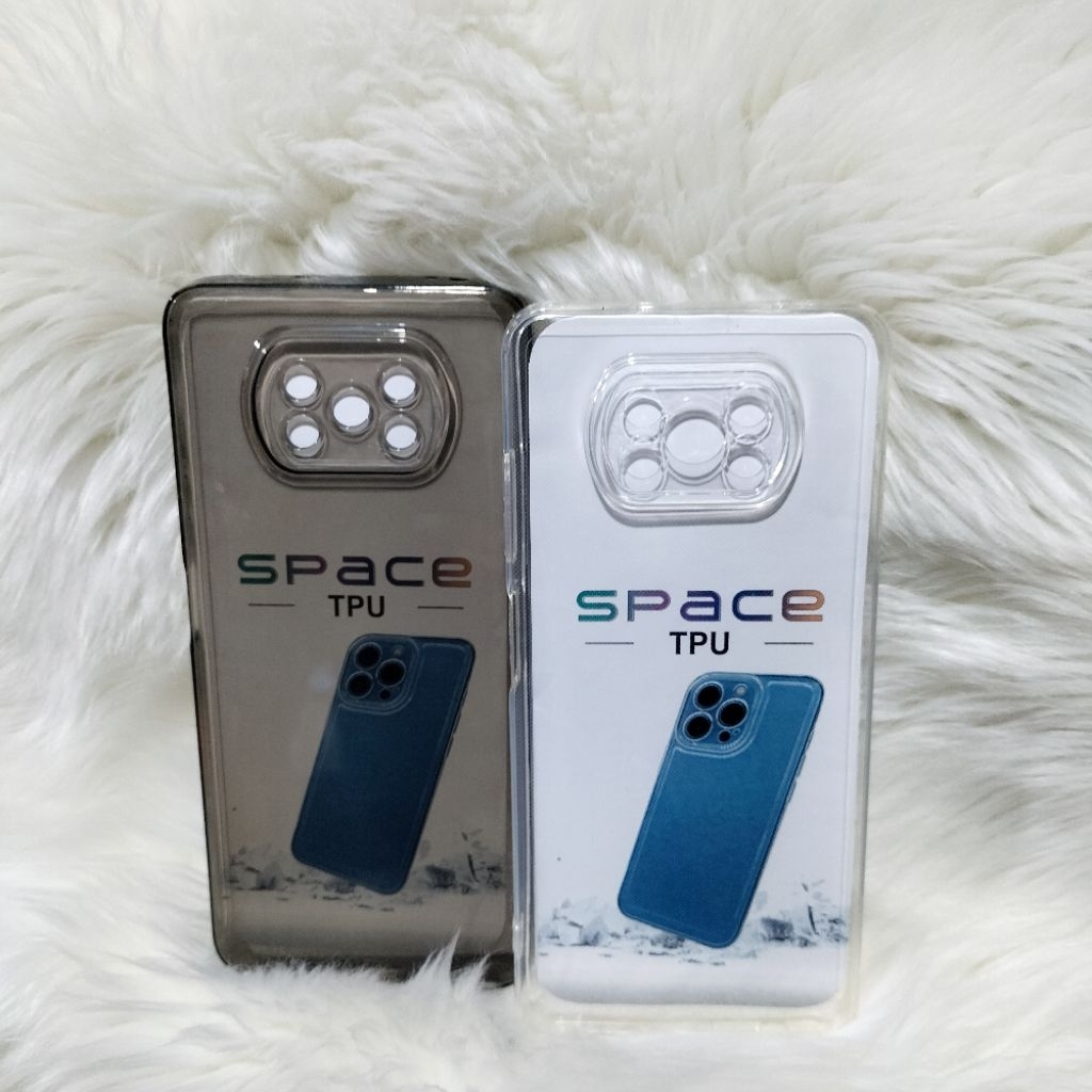 Silikon Poco X3 Pro X3 Poco X3 NFC SoftCase Space Tpu Original Clear Bening Jernih Black Hitam