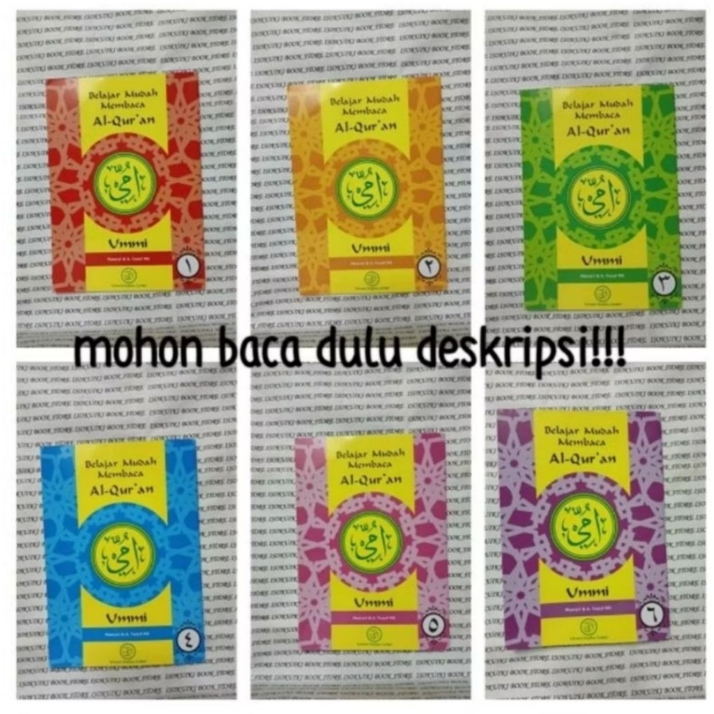 Paket Buku Metode UMMI Lengkap Jilid 1 Sampai 6 Terlaris