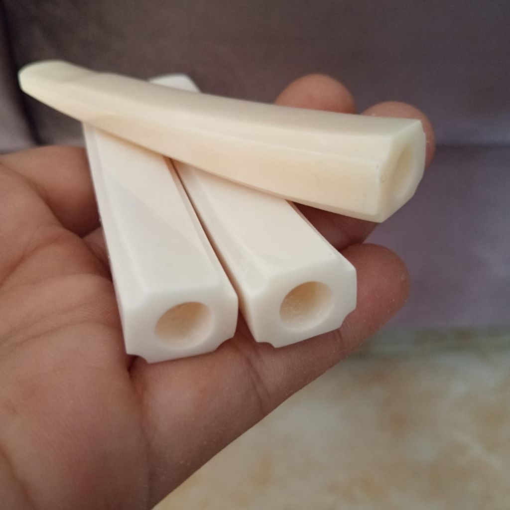 once tulang sapi import modelGG super tebal warna putih panjang 8 cm