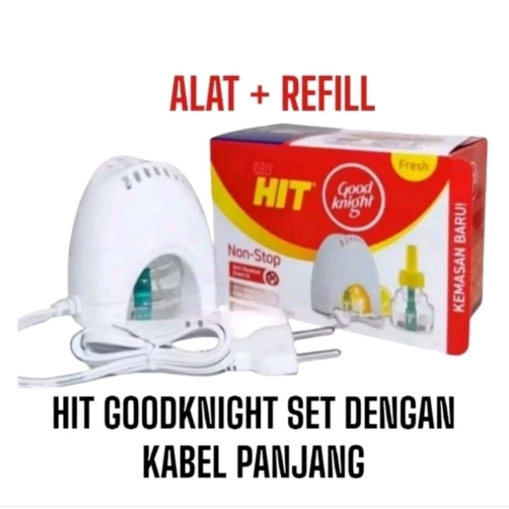 Hit Kabel Obat Nyamuk Elektrik Nonstop 45malam Set Alat Dan Refill