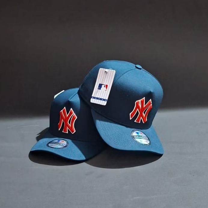 Topi Warna Yankees NY Kombinasi Bordir Merah Putih Cocok Untuk Pria wanita Dewasa