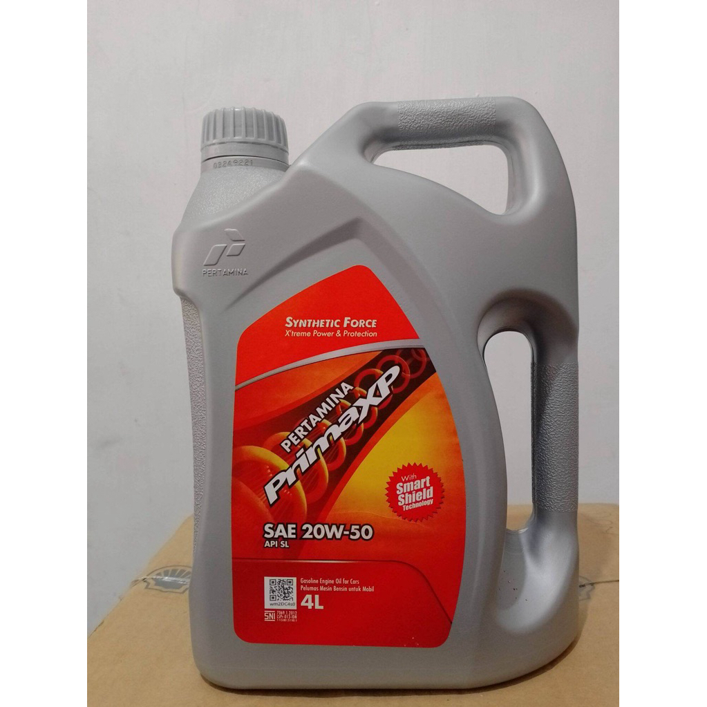OLI PRIMA XP 20W-50 4 LITER ORIGINAL PERTAMINA 100%