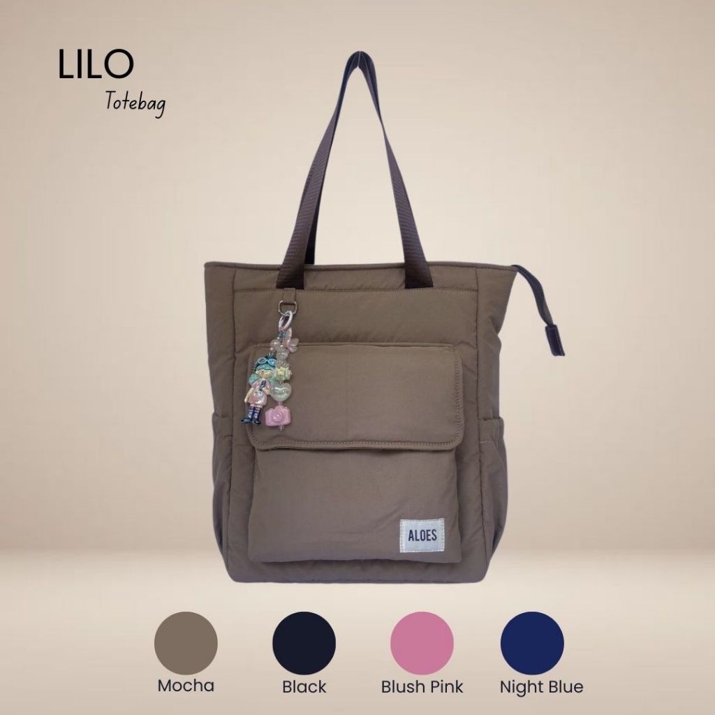 Lilo Tas Bahu Puffy Wanita – Tas Selempang Besar Muat Laptop