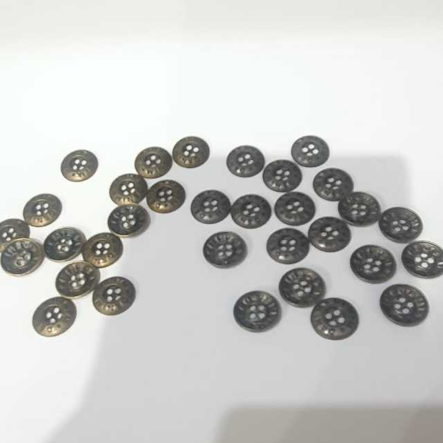 Kancing Imp Denim/Kancing Baju/Kancing Lb 4/Kancing Besi/Isi 100pcs