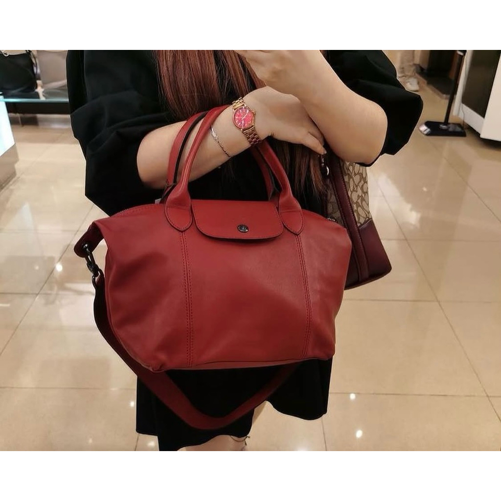 tas cuir small/tas wanita lc lepliage cuir small terracota