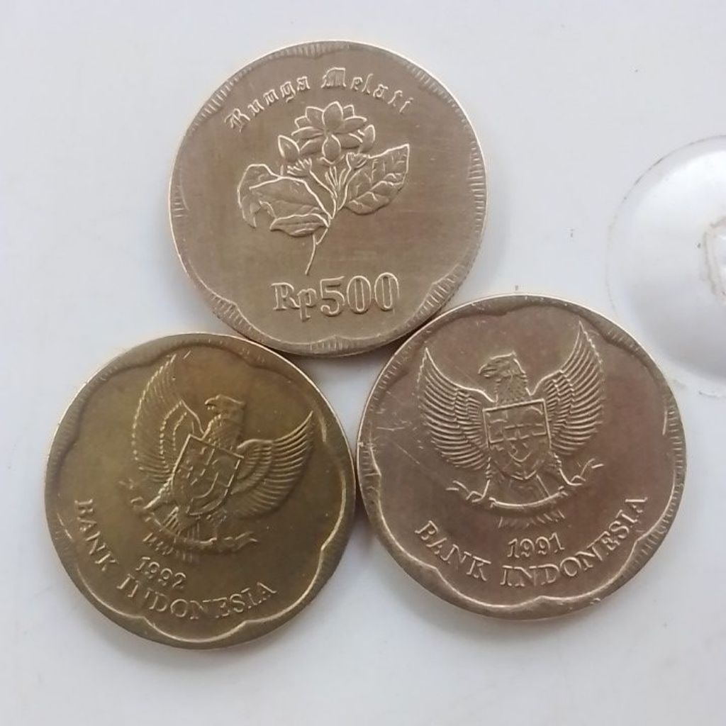 KOIN KUNO ASLI 500 RUPIAH MELATI