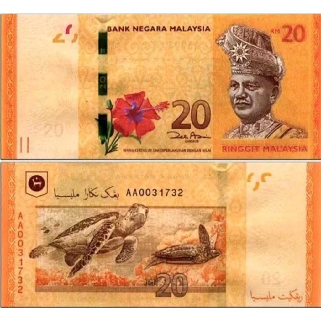 Malaysia 20 Ringgit UNC-Original 100%