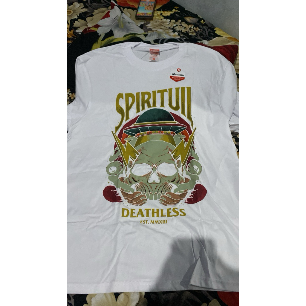 Kaos Deathless SPIRITUIL white putih