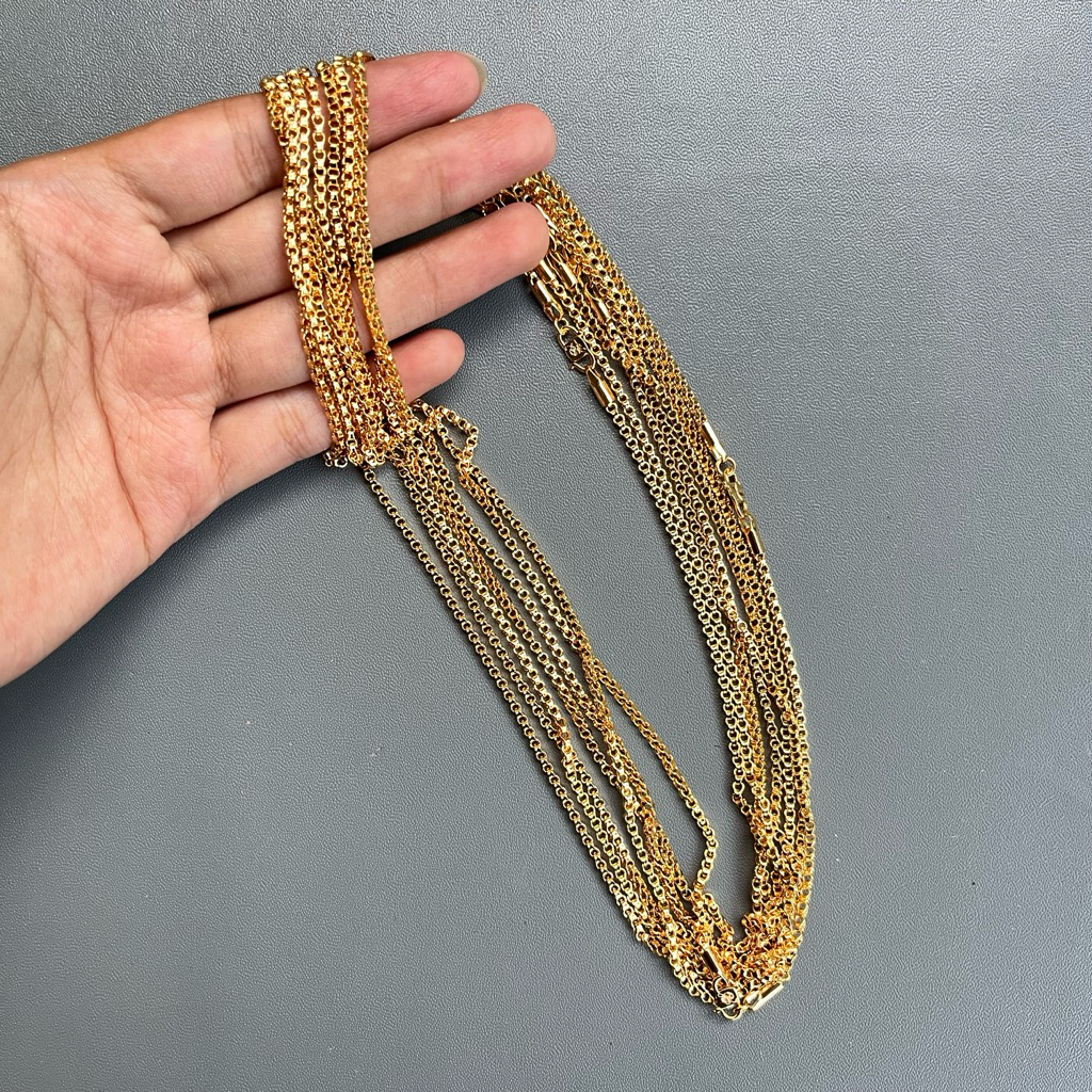 KALUNG RANTAI LAPIS EMAS