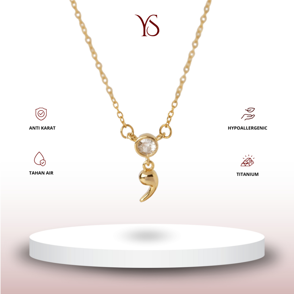 [NEW VERSION] Semicolon Necklace KALUNG Anti Karat | Your Soul Jewelry