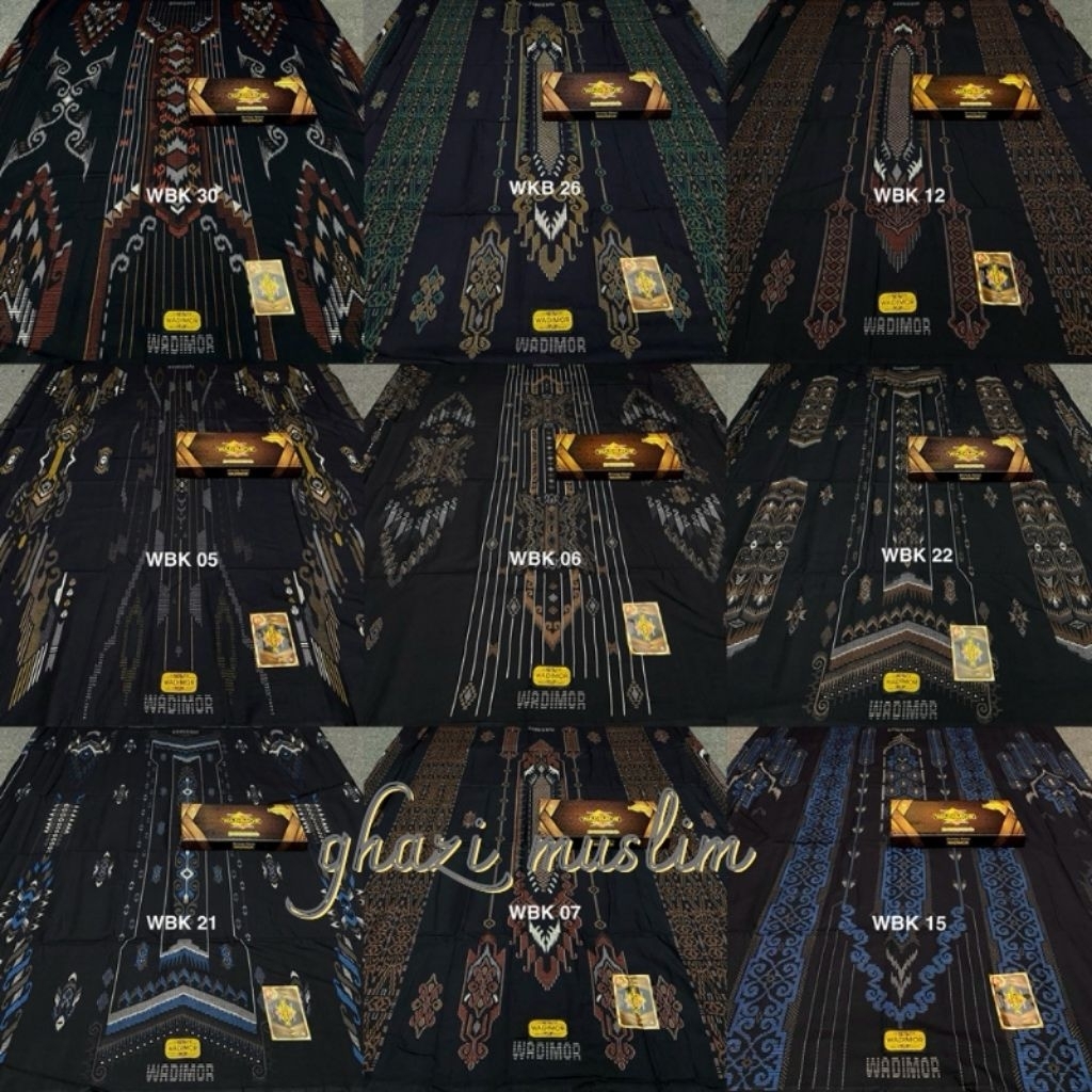 SARUNG WADIMOR GMC MOTIF BHS, WADIMOR HUJAN GRIMIS, WADIMOR MINANG, WADIMOR GOLD DAN WADIMOR TIGA DA
