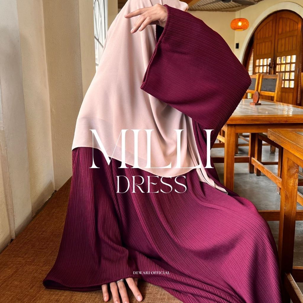 DEWARI | MILLI DRESS - Abaya Dress Oversize Pleated Knit