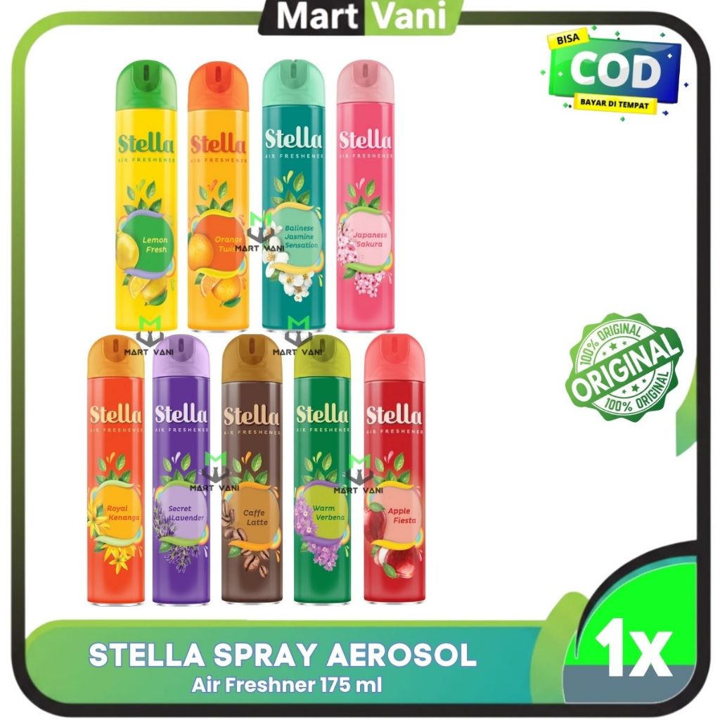 Stella Pengharum Ruangan Aerosol 175Ml - Pengharum Ruangan Semprot