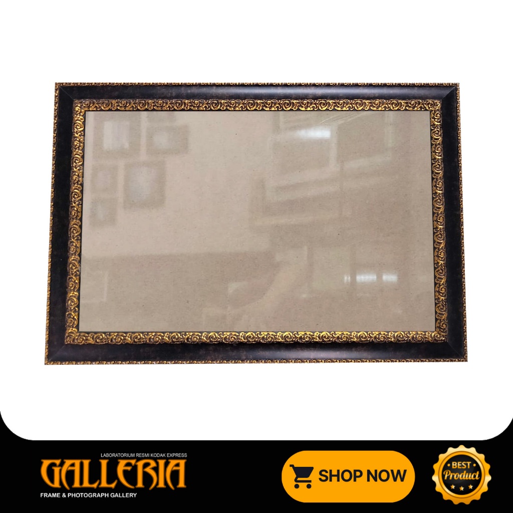 [BINGKAI SAJA] Bingkai Ukir 1614 + PetClear Ukuran A4, F4, A3, A3+