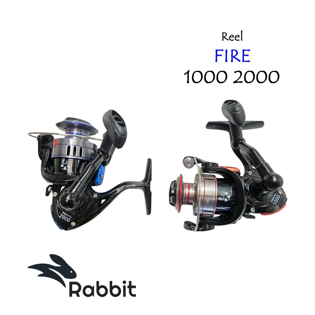 reel rabbit fire 9 ball bearing spoll alumunium