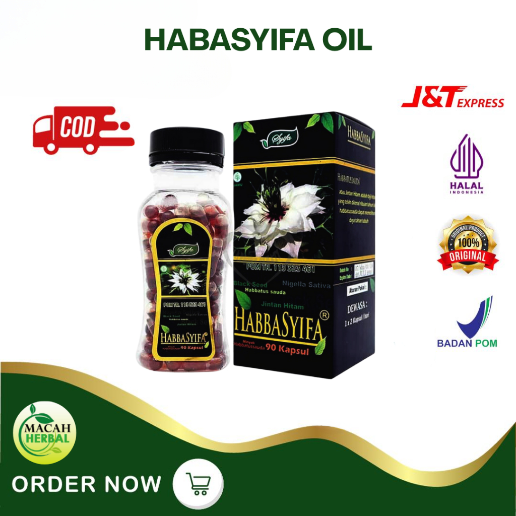 HABBASYIFA OIL 90KAPSUL/HABBASYIFA OIL/JINTEN HITAM/MINYAK HABBATUSSAUDA