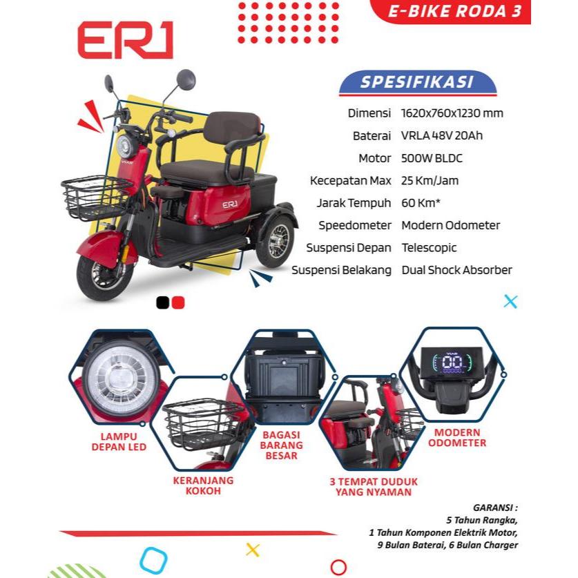 Sepeda Listrik VIAR ER1 - PROMO - ORIGINAL