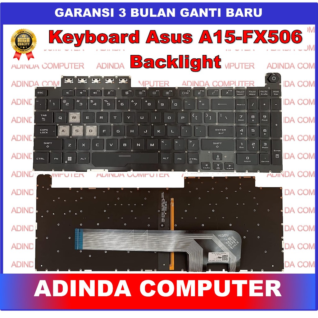 Keyboard Asus TUF A15 FX506 FA506IU FA506IV FA506Q FA506QM FA506IH FA506II Backlight