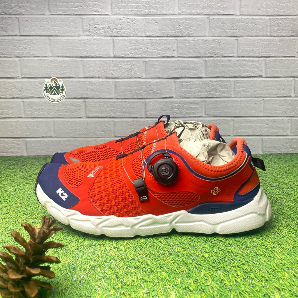sepatu outdoor hiking gunung K2 Flywalk BOA Slip-on 41