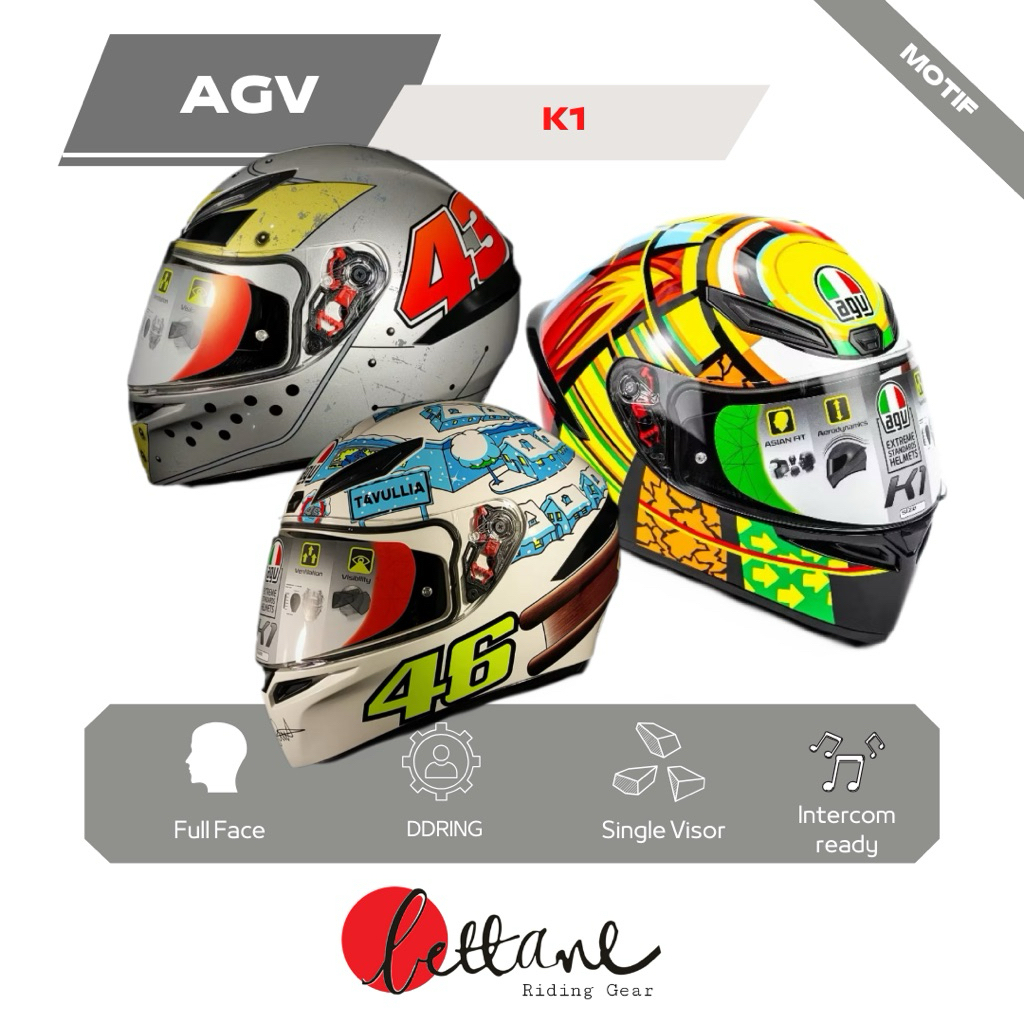 HELM AGV K1 FULL FACE MOTIF ORIGINAL