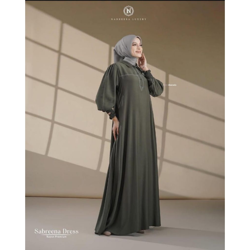 SABREENA DRESS BY NADHEERA LUXURY//GAMIS POLOS//GAMIS