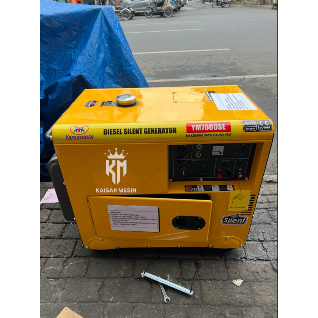 YAMAMOTO Genset Silent Diesel 5 Kw 5000 Watt Solar YM 7000 SE Terbaik
