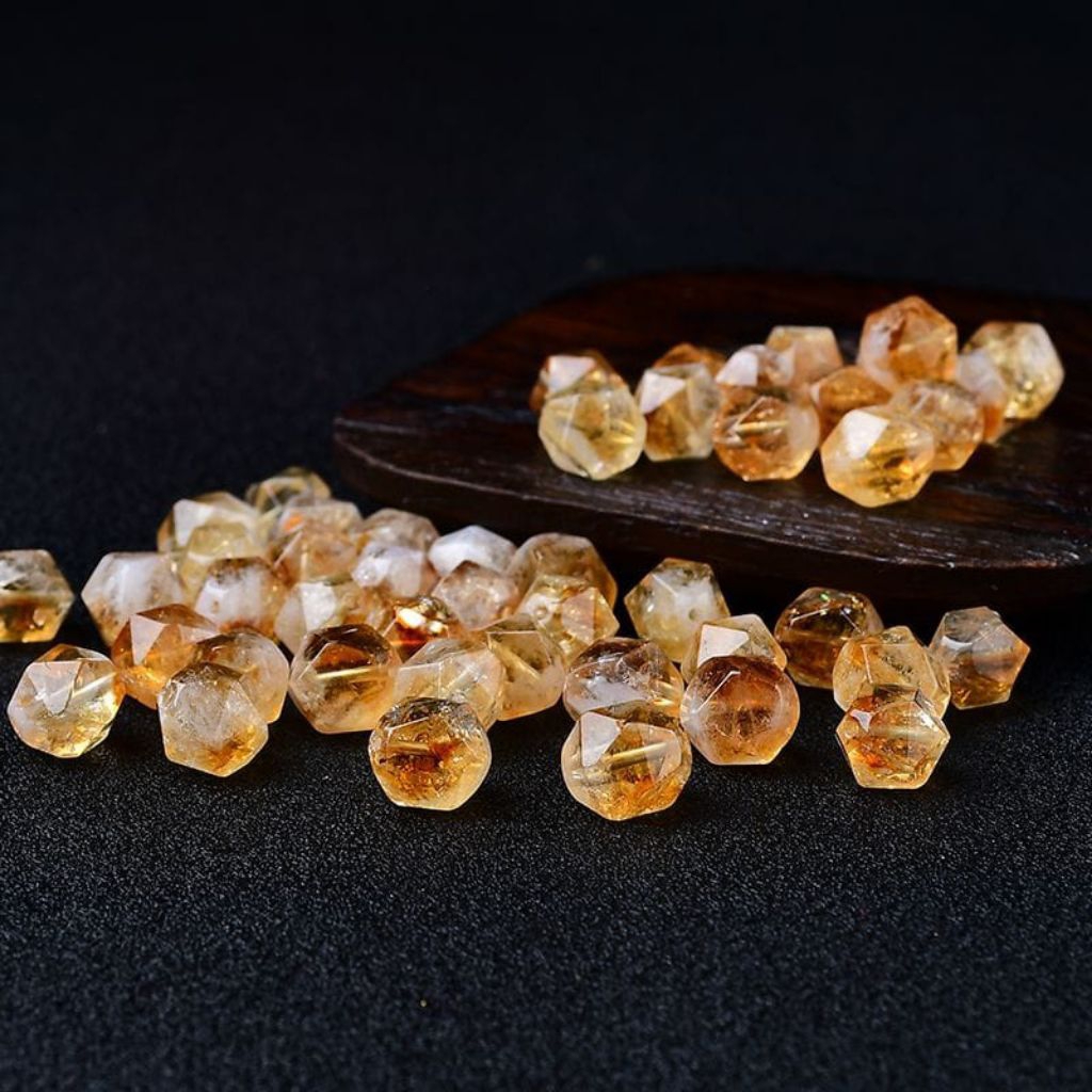 10mm Batu Citrine Alam Diy Batu Alam Citrin Natural Citrine Yellow Citrine Crystal Quartz Kristal Ci