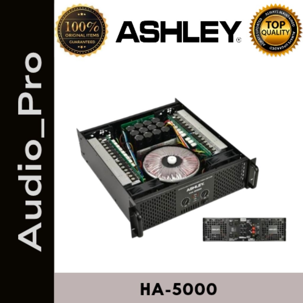 POWER AMPLIFIER ASHLEY HA-5000 ORIGINAL POWER CLASS H GARANSI RESMI ASHLEY