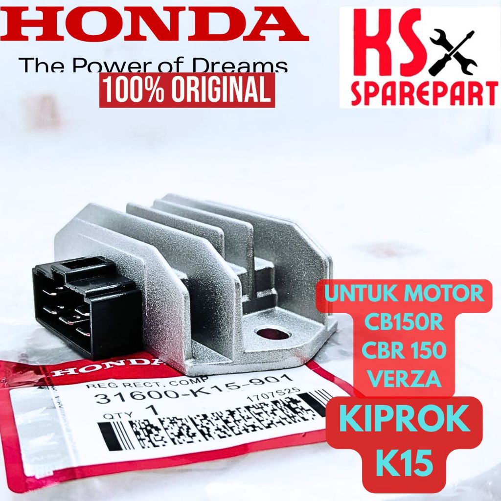KIPROK HONDA KODE-K15 ORIGINAL KIPROK VERZA/CB 150R/CB 150R OLD KUALITAS ASLI 100% HONDA AHM ORI.
