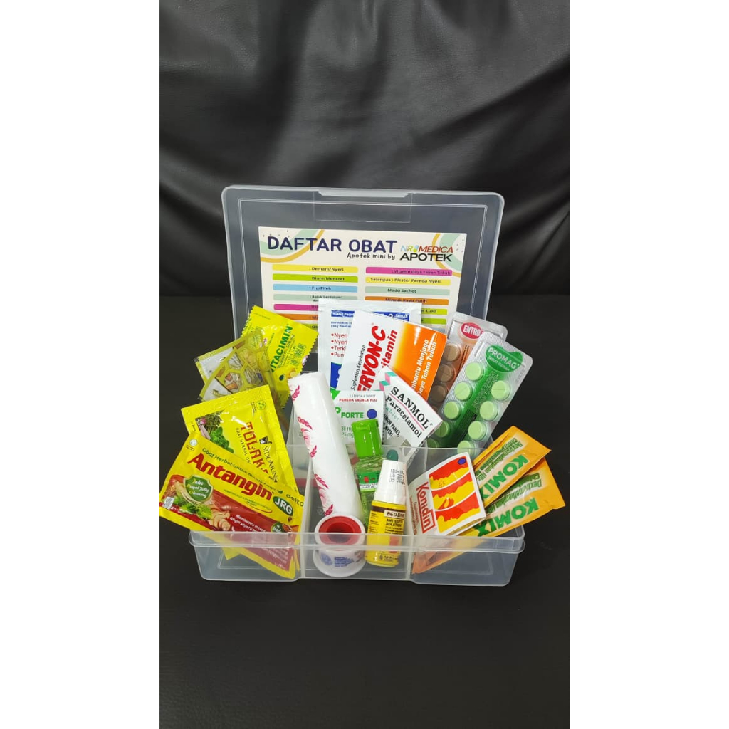 APOTEK MINI BY APOTEK NR MEDICA / Emergency Box / P3K / Obat - obatan