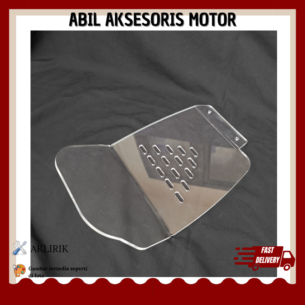 HONDA BEAT DELUXE SEKAT ATAU PEMISAH BAGASI BEAT DOWNDRAFT TRANSPARANT