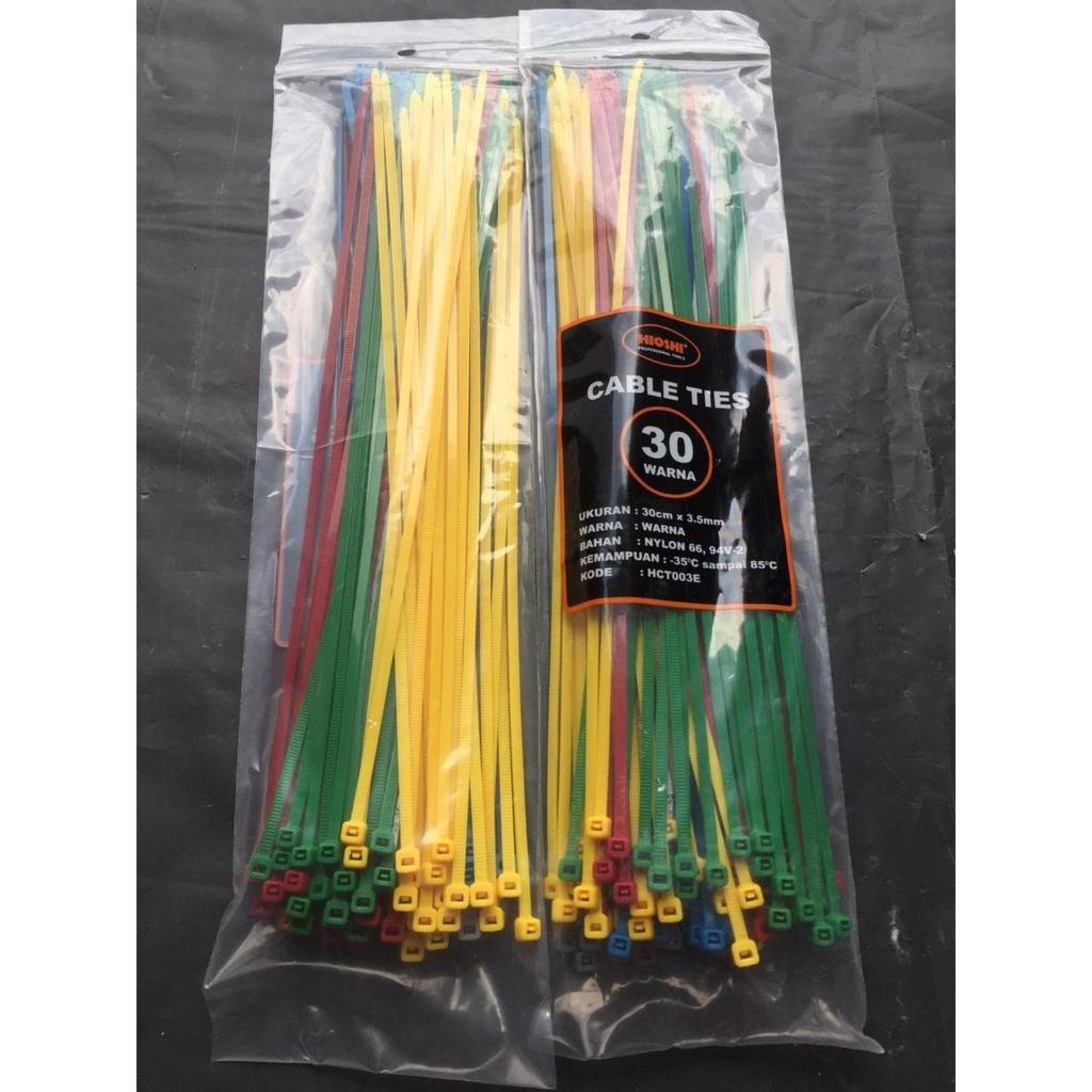 Kabel Ties 30 cm Warna Warni